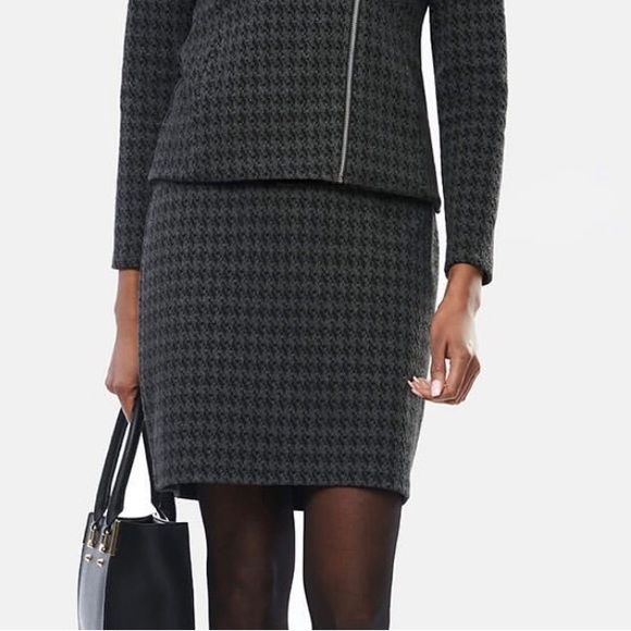 Miik Jan Simple Long Skirt Houndstooth, Small, NWT - Picture 2 of 6